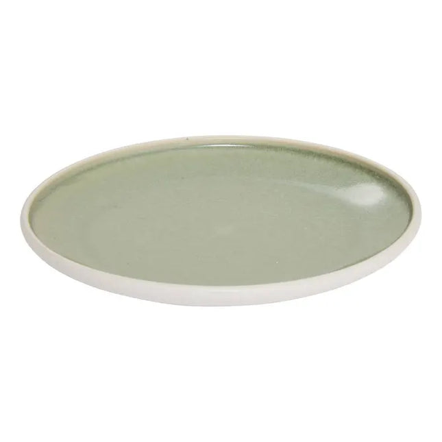 Plato postre "Chiara" verde D21 cm - 212348B