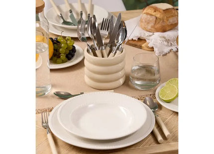 Set de cubiertos "Elsa" 24 piezas de crema - 212364A