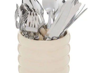 Set de cubiertos "Elsa" 24 piezas de crema - 212364A