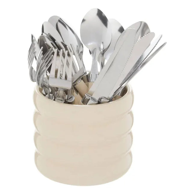 Set de cubiertos "Elsa" 24 piezas de crema - 212364A