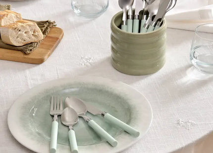 Set de cubiertos "Elsa" 24 piezas verde- 212364B