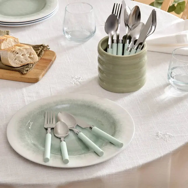 Set de cubiertos "Elsa" 24 piezas verde- 212364B