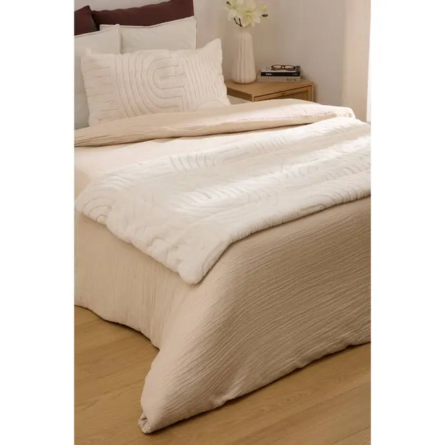 Frazada "Arka" color marfil 180x80cm - 212416