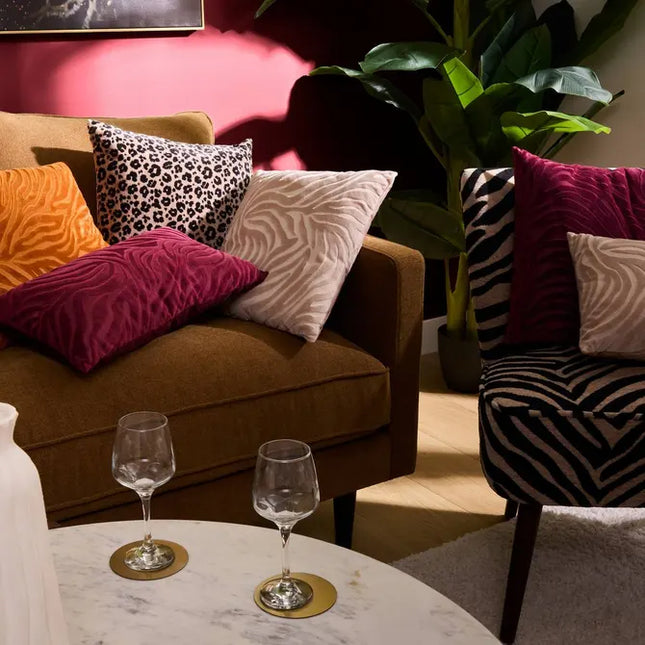 Almohada "Tigris" de lino beige 40x40cm - 212452A