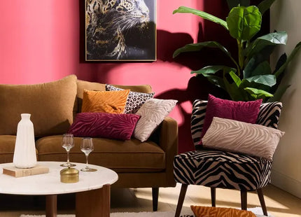 Almohada "Tigris" rojo granate 40x40cm - 212452C