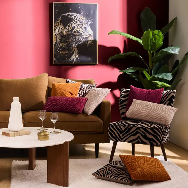 Almohada "Tigris" rojo granate 40x40cm - 212452C