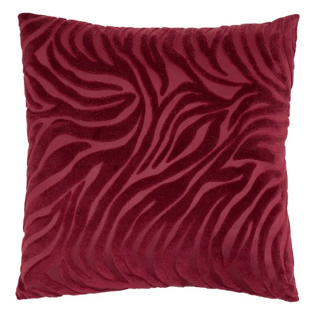 Almohada "Tigris" rojo granate 40x40cm - 212452C