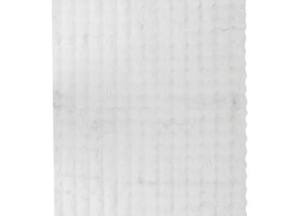 Alfombra de piel sintética 3D "Zephy" blanca 170x120cm - 212510