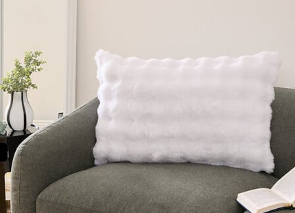 Almohada "ZEPHY" 3D 50x80cm poliéster blanco - 212512