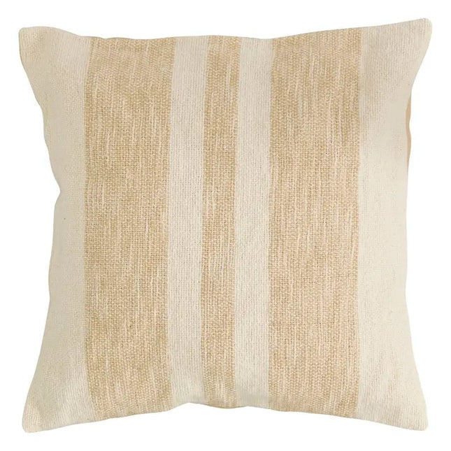 Almohada "Laini" blanco y arena 45x45cm - 212532A