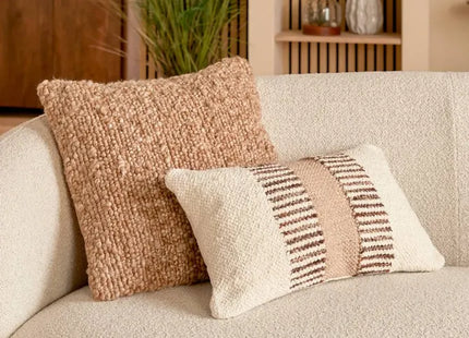 Almohada "Striscia" marfil 50x30cm - 212533
