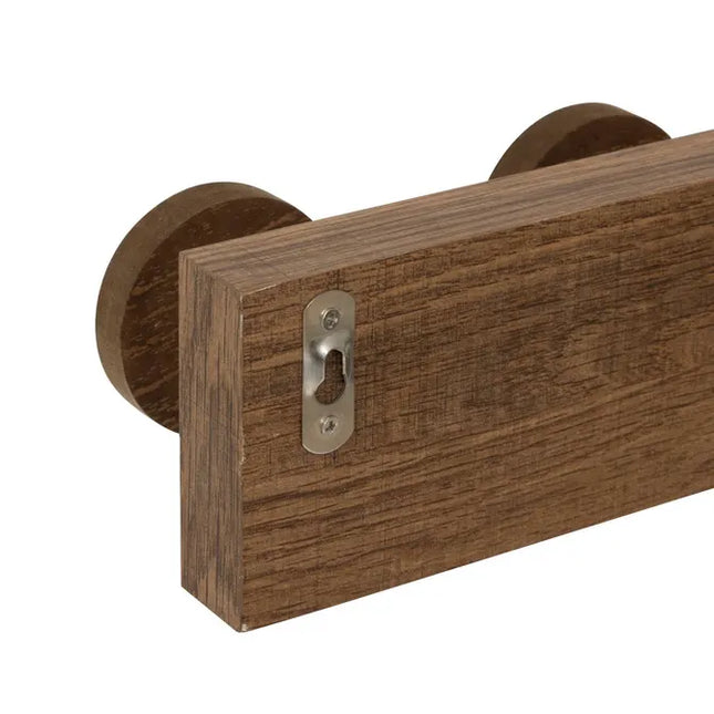 Perchero "Come" de madera con 4 ganchos, 40 cm de largo - 212726