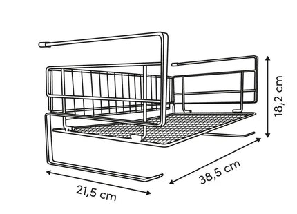Estante colgante negra espaciosa "Spacy" - 212741