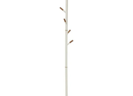 Perchero "Cassie" blanco con 6 ganchos, altura 175,5 cm - 212768A