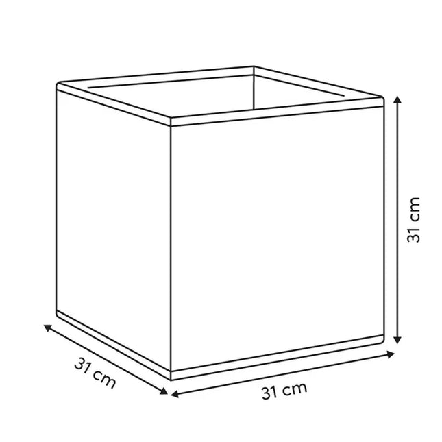 Caja de almacenamiento "Mix'n modul" de 31x31cm, color beige - 212792A