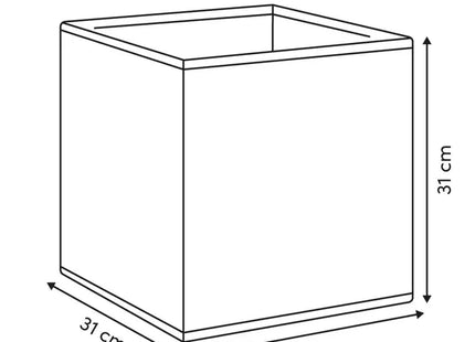 Caja de almacenamiento "Mix'n modul" de 31x31cm, color marrón - 212792B