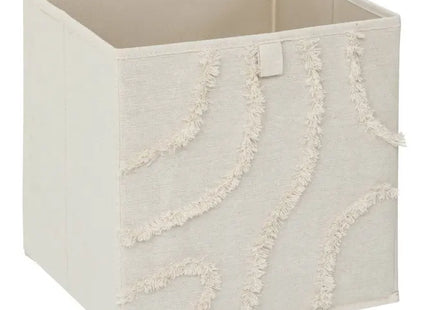 Caja de almacenamiento "Mix'n modul" de 31x31 cm con relieve color beige - 212794A