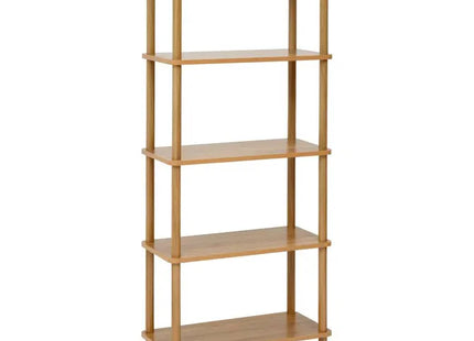 Estantería de 5 niveles con efecto madera y mármol - 212854
