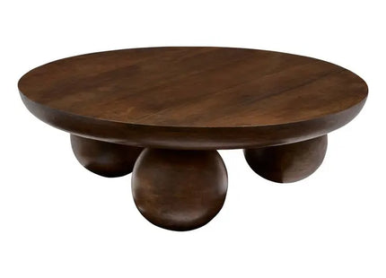 Mesa de centro "Abekas" en madera de mango, 90x90x30cm - 213023A