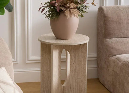 Mesita auxiliar "Anaya" color beige 40x40x50cm -  213093
