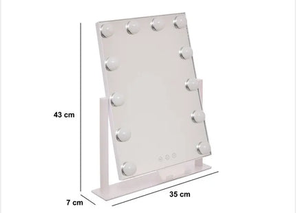 Espejo giratorio LED "Holly" de 35 cm- 213304