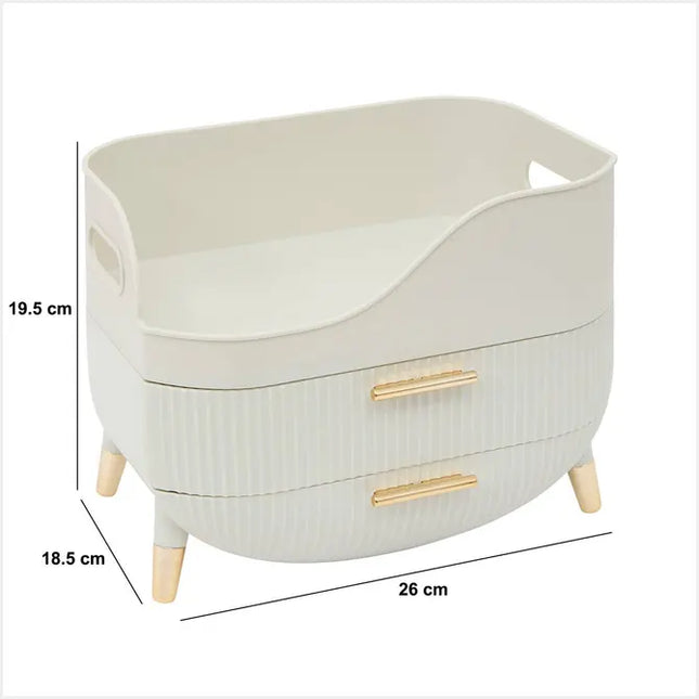Organizador "Alba" beige 26cm de largo - 213366