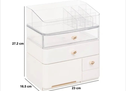 Organizador "Sara" 23 cm de largo, blanco - 213371