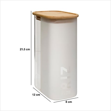 Pote "Glassy" de vidrio de 1,6L - 213404B
