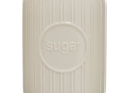 Pote de almacenamiento de gres blanco - 213477