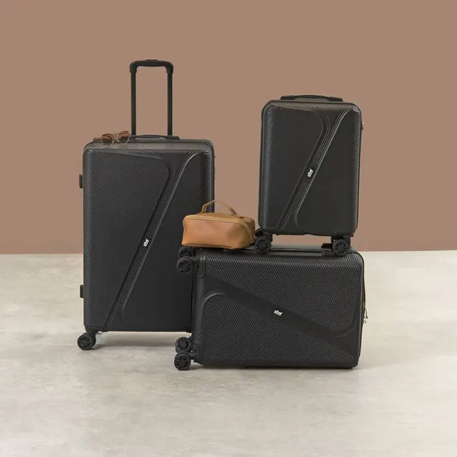 Maleta ABS de 8 ruedas negro S - 213500