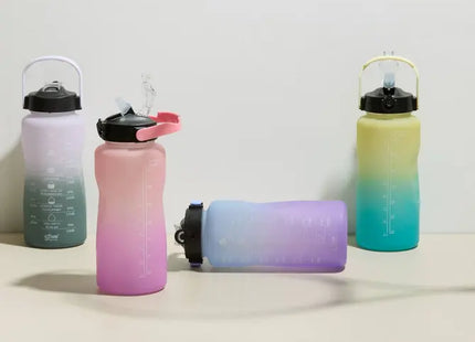 Botella SPORT de 2 litros con pajita de silicona integrada - 213507