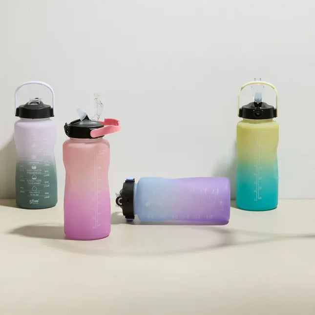 Botella SPORT de 2 litros con pajita de silicona integrada - 213507