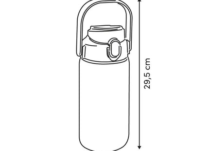 Botella SPORT de 2 litros con pajita de silicona integrada - 213507