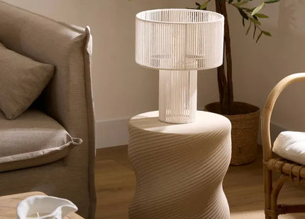 Velador de mesa blanca "Miria" A34cm -  213705