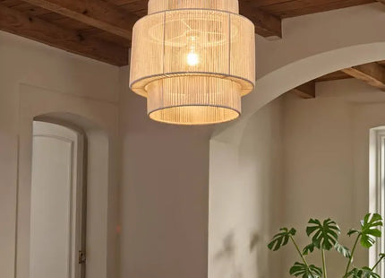 Lámpara suspendida "Liby" blanca, 38 cm de diámetro -  213716