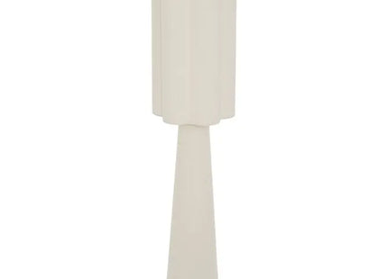 Velador de pie Blanca de lino beige, 124 cm de altura - 213724
