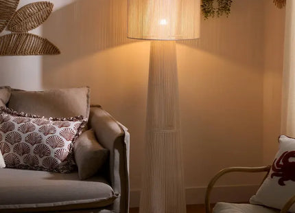 Velador de pie blanca "Adria" 145 cm de altura -  213725