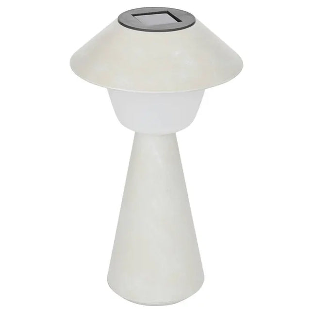 Velador solar de exterior "Damon" 31,8 cm de altura, color beige -  213755A