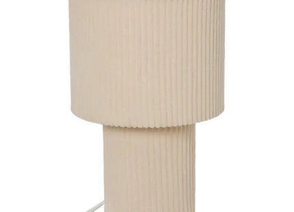 Velador cilíndrico "Jolina" 28 cm de alto, color beige  - 213761A