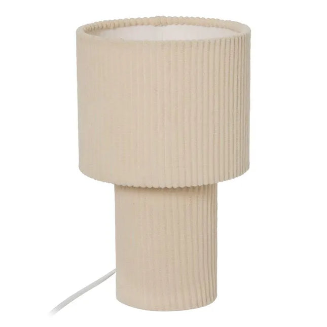 Velador cilíndrico "Jolina" 28 cm de alto, color beige  - 213761A