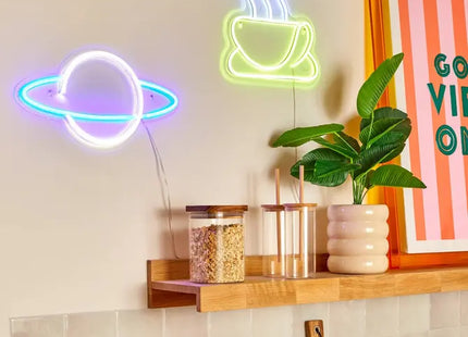 Lámpara de neón LED para cafetería, 27x25cm - 213770