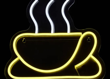 Lámpara de neón LED para cafetería, 27x25cm - 213770
