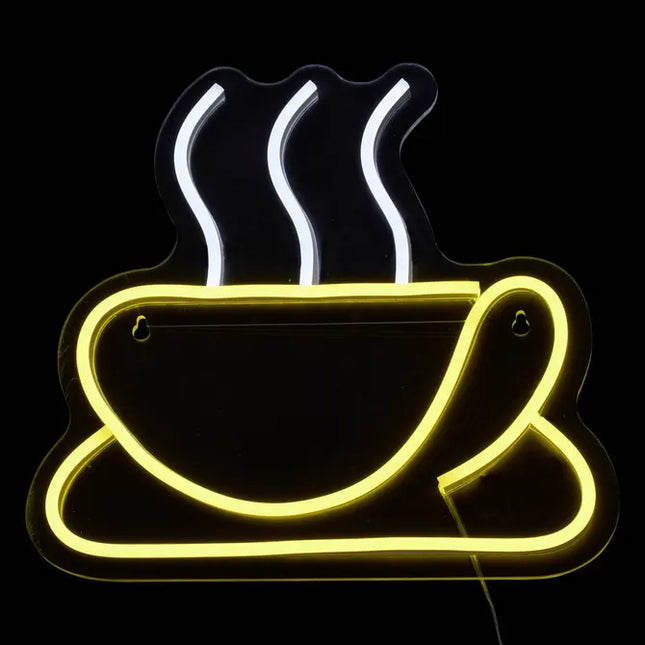 Lámpara de neón LED para cafetería, 27x25cm - 213770