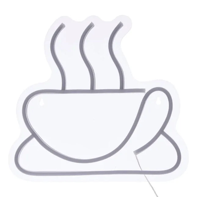 Lámpara de neón LED para cafetería, 27x25cm - 213770