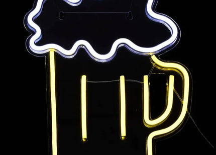 Cerveza de neón LED de 29,2 x 35,5 cm - 213773