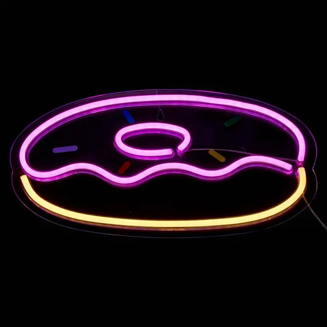 Donut de neón LED 37x19cm - 213775