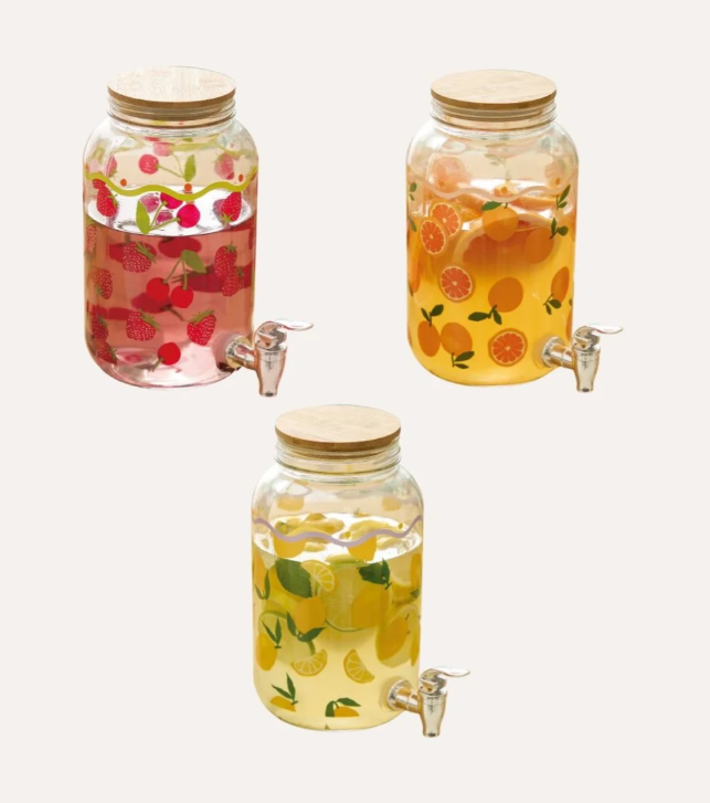 Dispensador de bebidas "Fruity" de vidrio - 213920