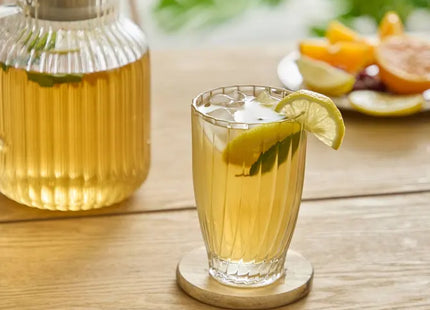 Vaso alto transparente "Marg'eau" de 340 ml - 213962