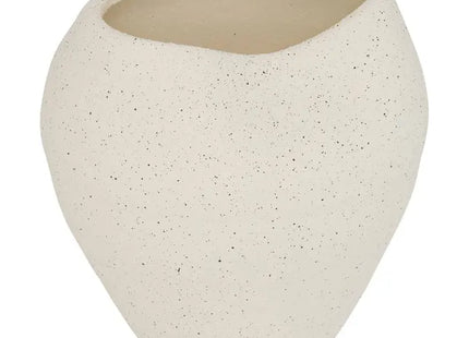 Jarrón "Sien" 23,5 cm de alto, gres blanco  - 214000