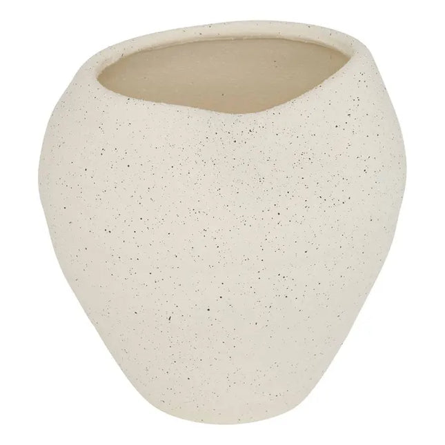 Jarrón "Sien" 23,5 cm de alto, gres blanco  - 214000
